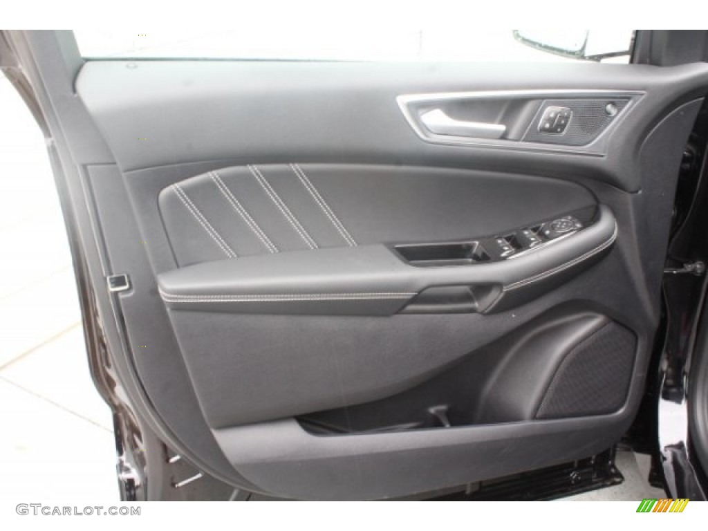 2019 Ford Edge ST AWD Ebony Door Panel Photo #130804119