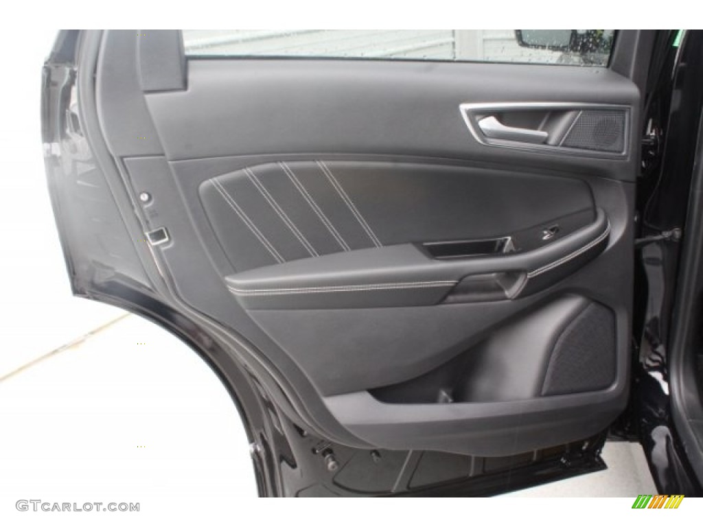 2019 Ford Edge ST AWD Ebony Door Panel Photo #130804236