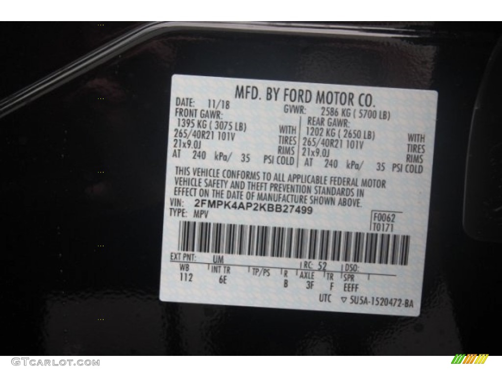 2019 Edge Color Code UM for Agate Black Photo #130804347