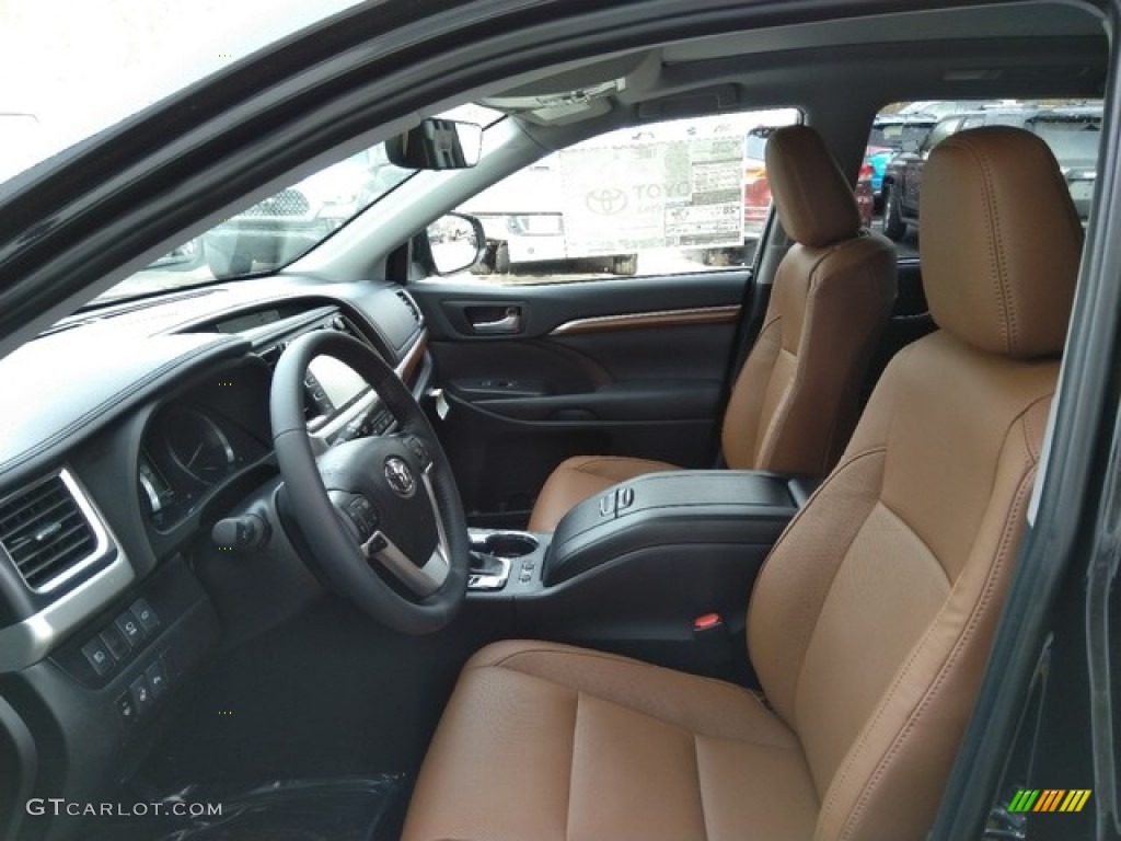 Saddle Tan Interior 2019 Toyota Highlander Hybrid Limited AWD Photo #130805775