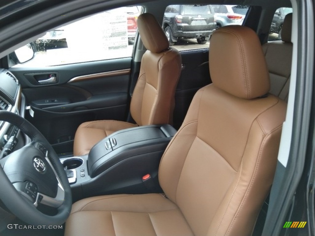 Saddle Tan Interior 2019 Toyota Highlander Hybrid Limited AWD Photo #130805793