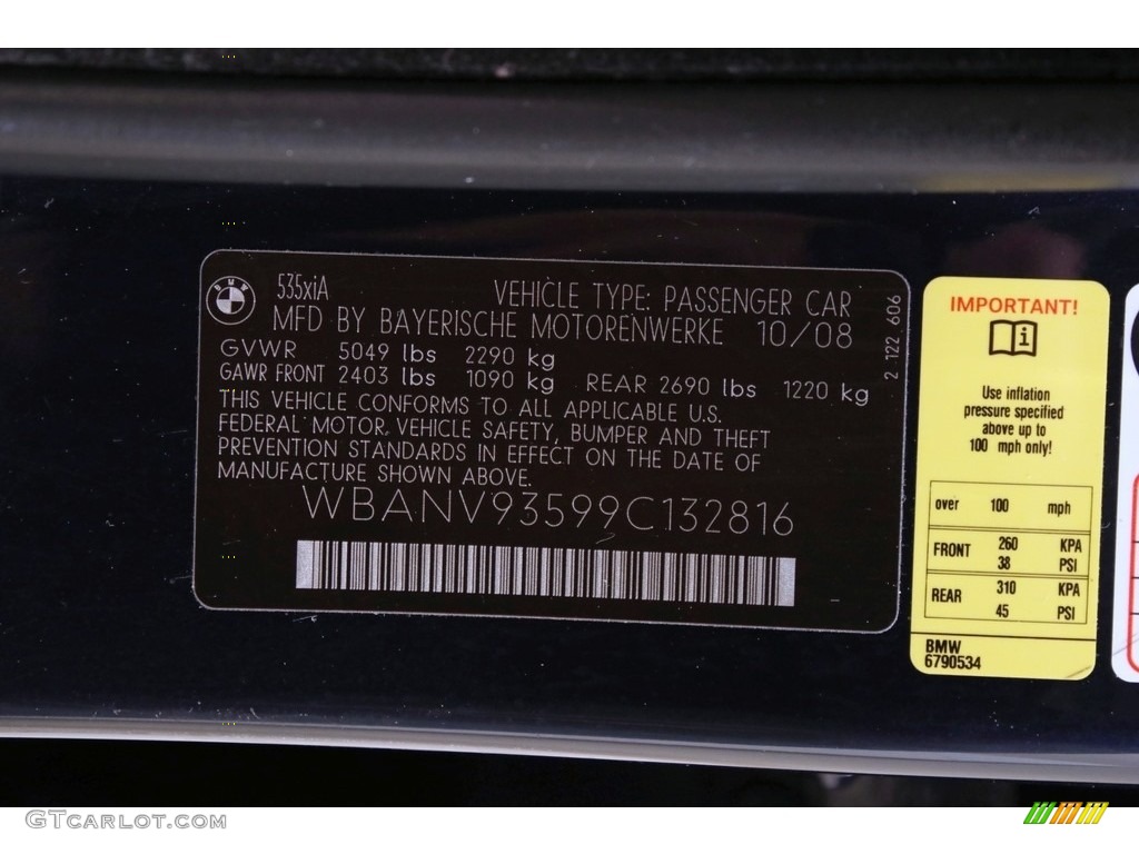 2009 5 Series 535xi Sedan - Monaco Blue Metallic / Cream Beige Dakota Leather photo #26