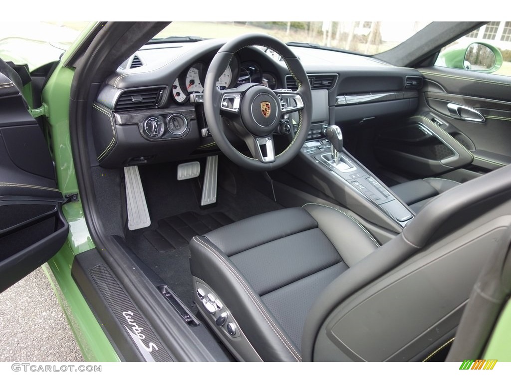 Black Interior 2019 Porsche 911 Turbo S Coupe Photo #130808469