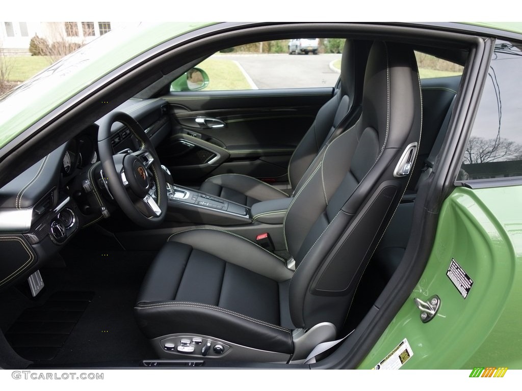 Black Interior 2019 Porsche 911 Turbo S Coupe Photo #130808535