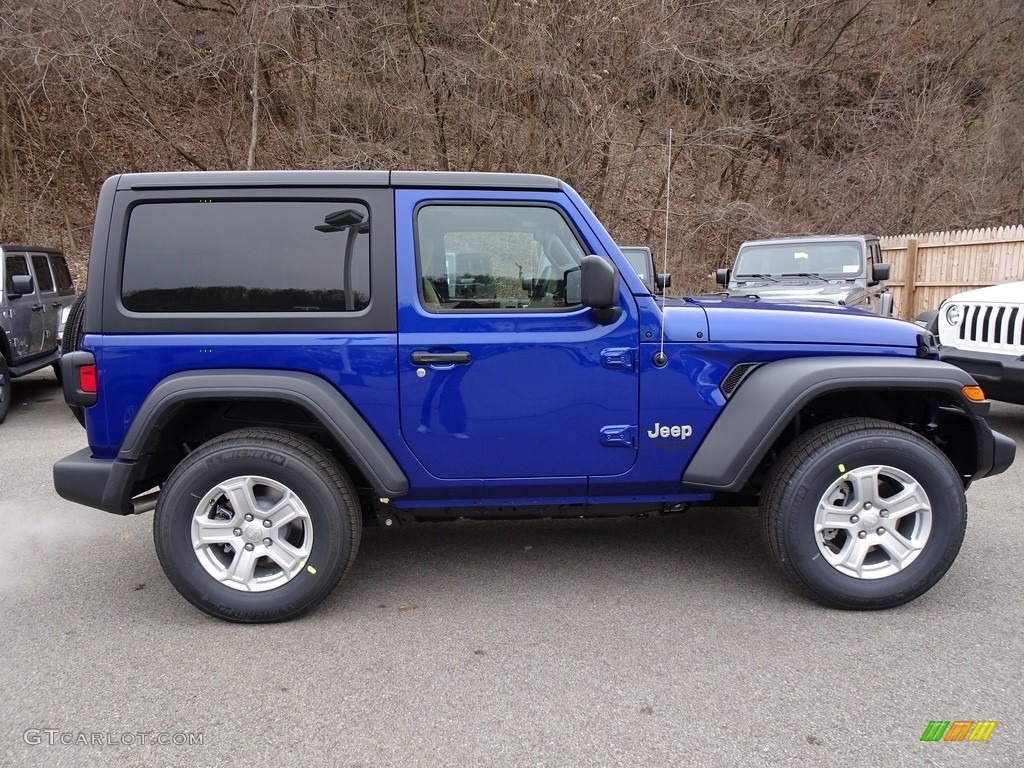 Ocean Blue Metallic 2019 Jeep Wrangler Sport 4x4 Exterior Photo #130809249