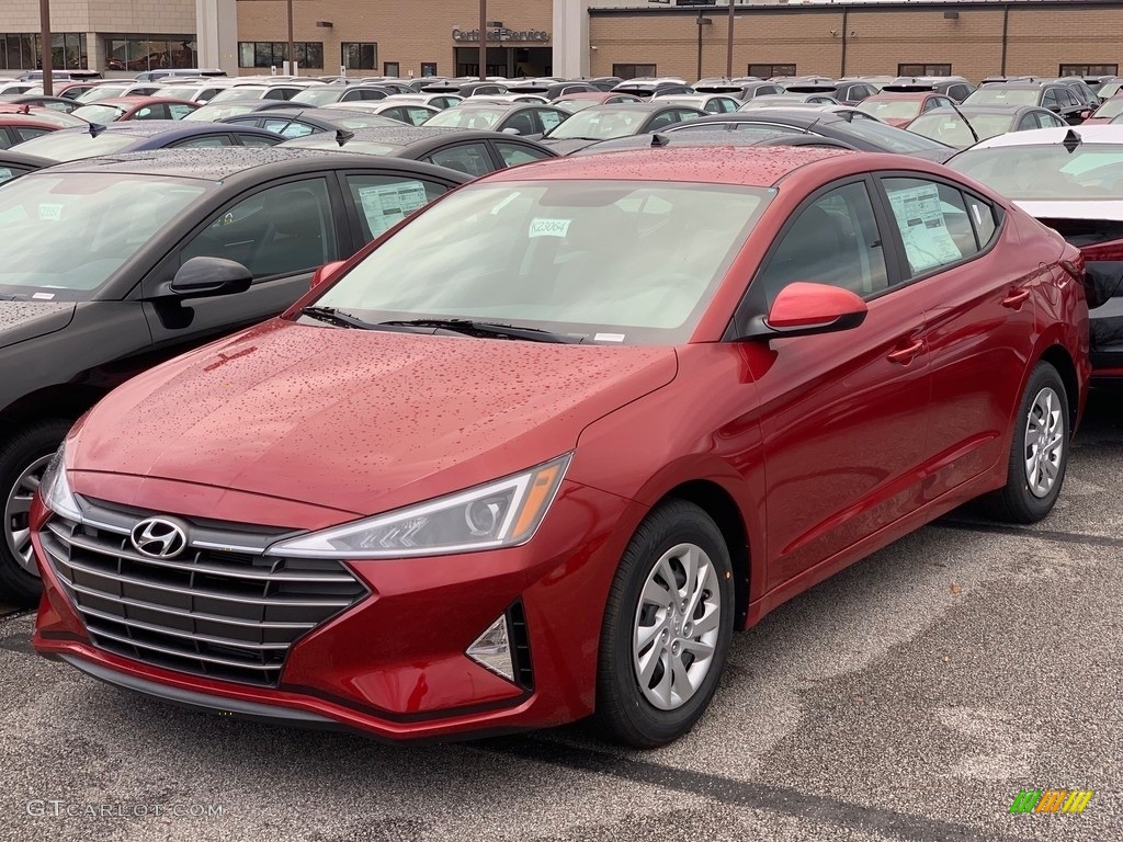 2019 Elantra SE - Scarlet Red / Gray photo #1