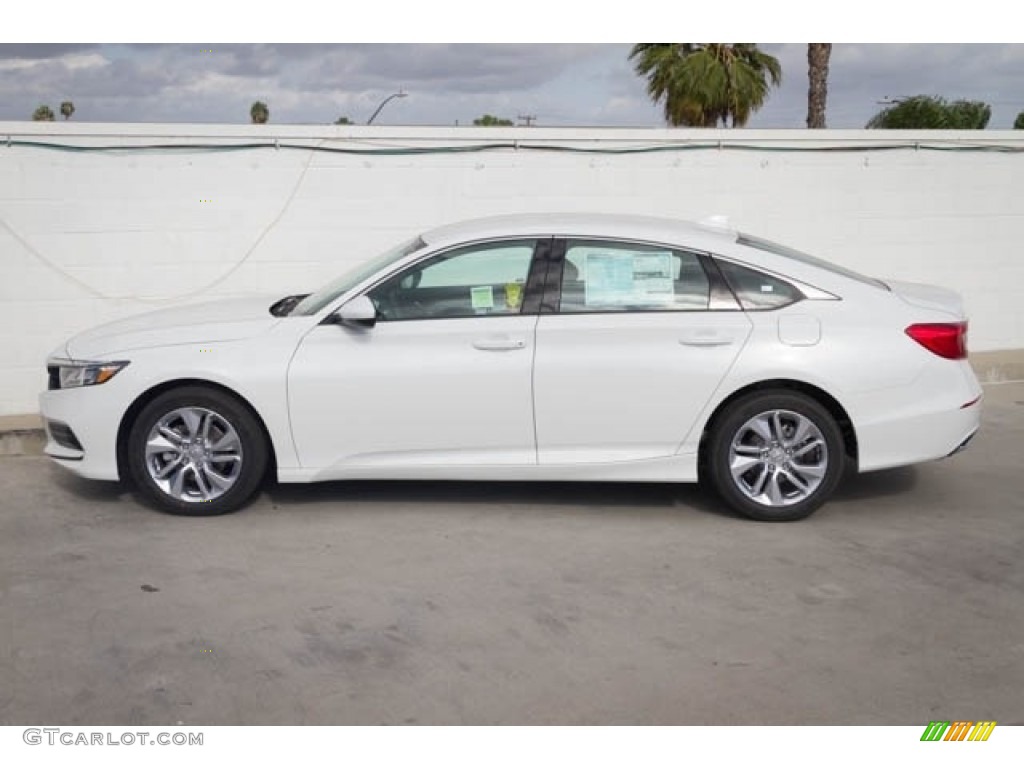 Platinum White Pearl 2019 Honda Accord LX Sedan Exterior Photo #130812171