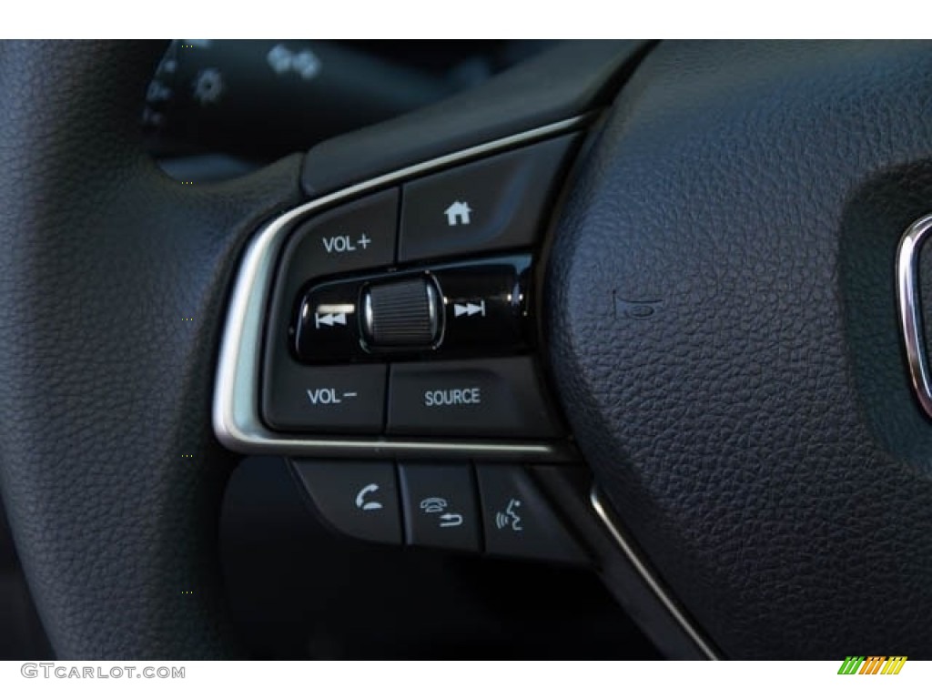 2019 Honda Accord LX Sedan Black Steering Wheel Photo #130812330