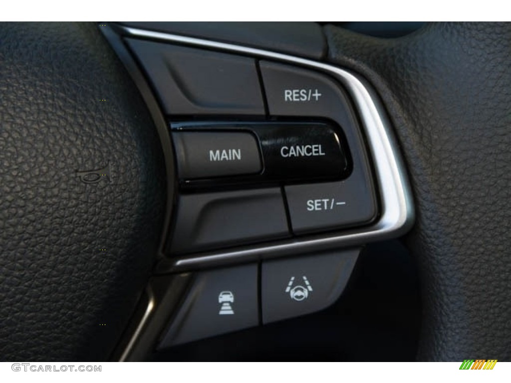 2019 Honda Accord LX Sedan Black Steering Wheel Photo #130812336