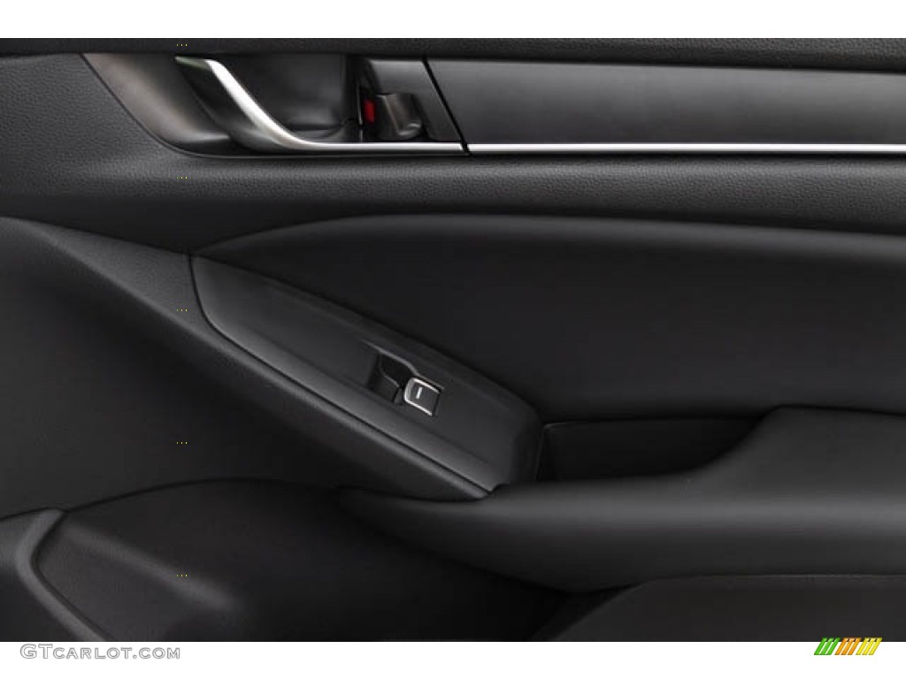 2019 Honda Accord EX Hybrid Sedan Black Door Panel Photo #130813581