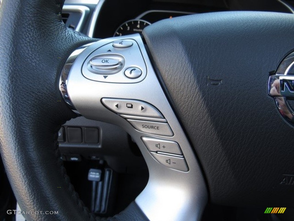 2018 Nissan Murano Platinum Graphite Steering Wheel Photo #130816001