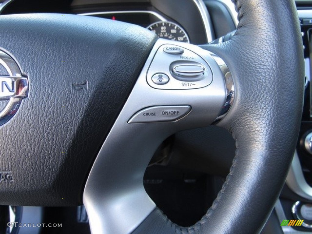 2018 Nissan Murano Platinum Graphite Steering Wheel Photo #130816025