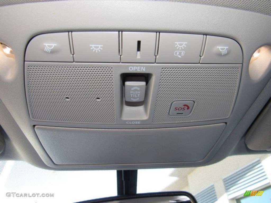 2018 Murano Platinum - Arctic Blue Metallic / Graphite photo #36