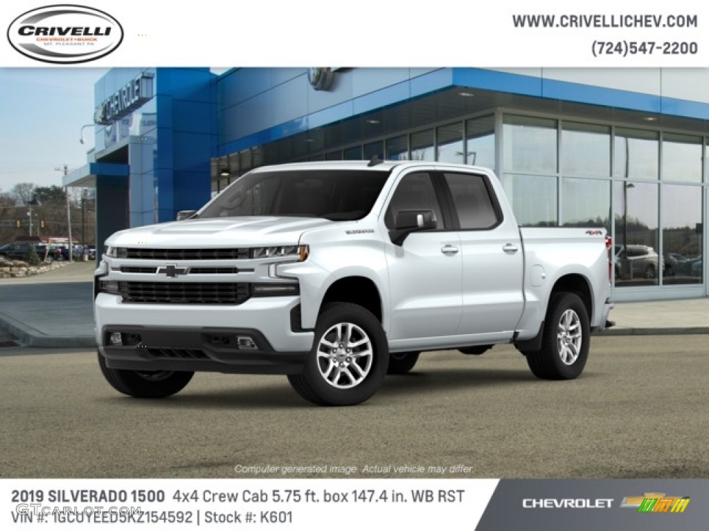 2019 Silverado 1500 RST Crew Cab 4WD - Summit White / Jet Black photo #1