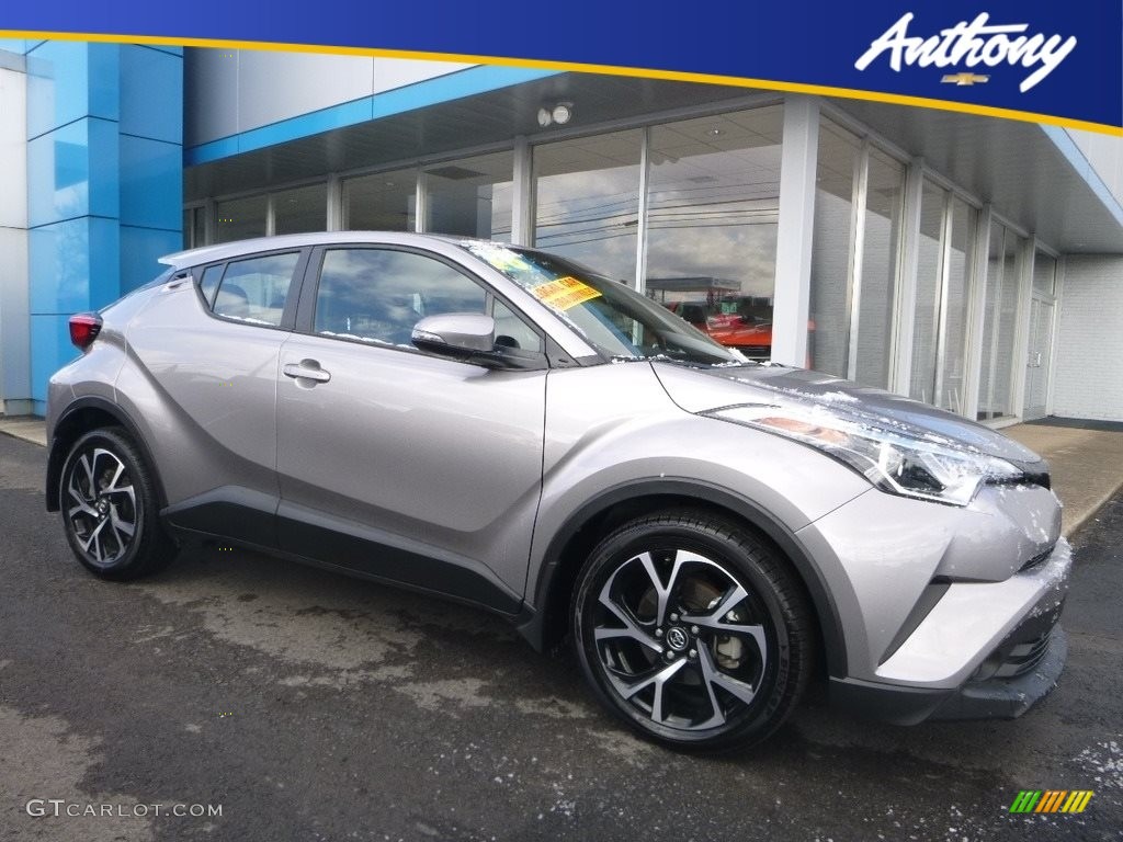 2018 C-HR XLE - Silver Knockout Metallic / Black photo #1