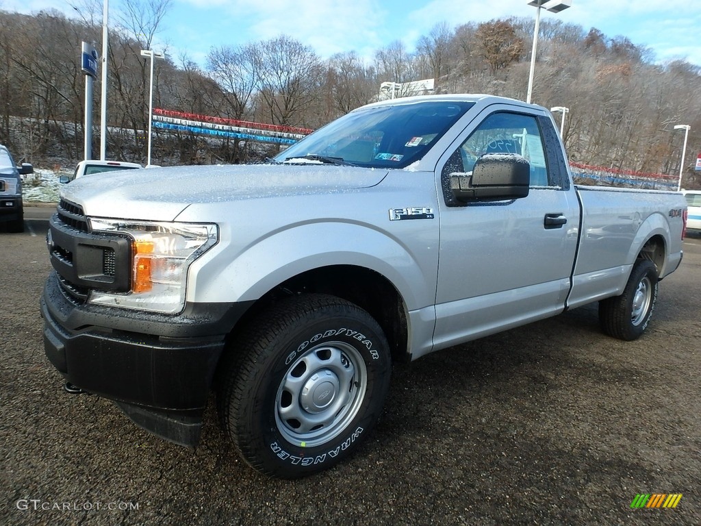 2019 F150 XL Regular Cab 4x4 - Ingot Silver / Earth Gray photo #8