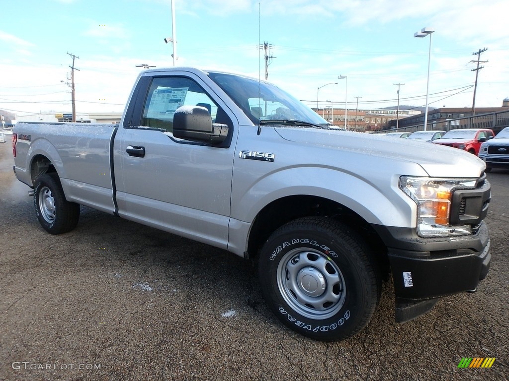 2019 F150 XL Regular Cab 4x4 - Ingot Silver / Earth Gray photo #10