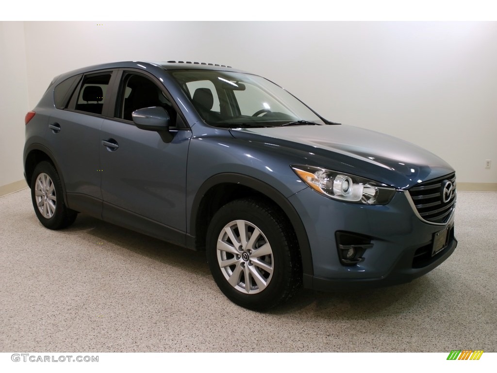 2016 CX-5 Touring AWD - Blue Reflex Mica / Black photo #1