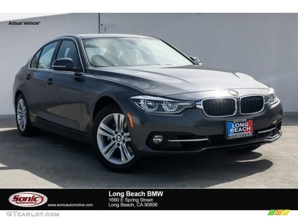 2018 3 Series 330i Sedan - Mineral Grey Metallic / Black photo #1