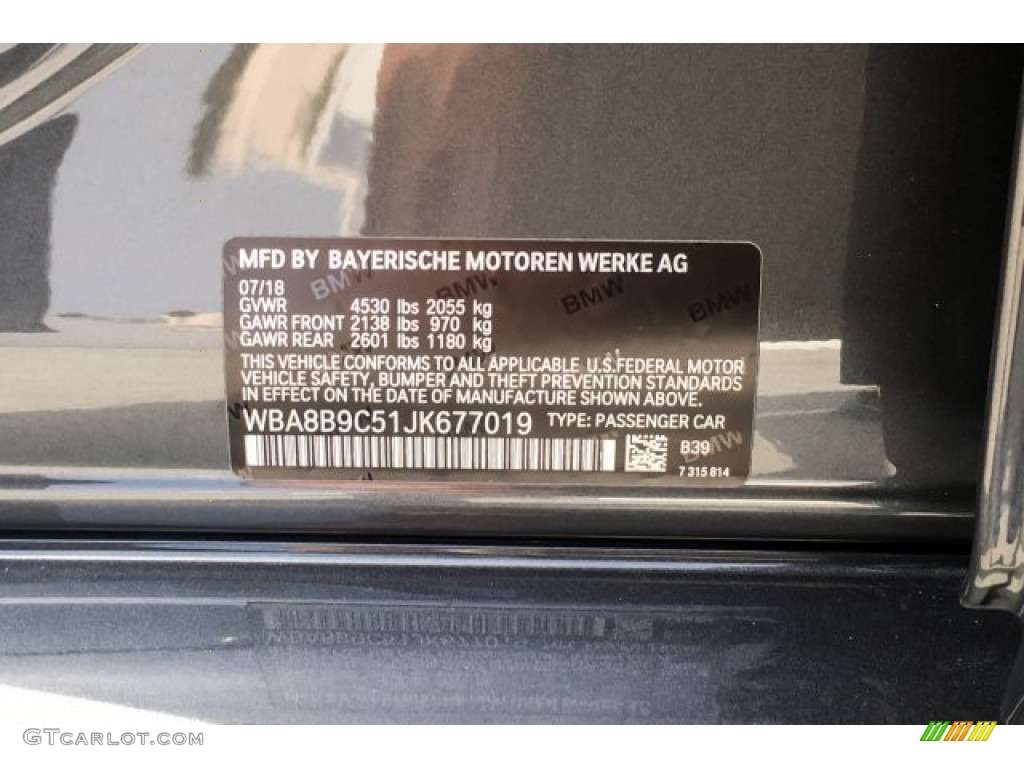 2018 3 Series 330i Sedan - Mineral Grey Metallic / Black photo #11