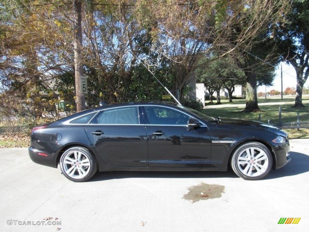 Santorini Black Metallic 2019 Jaguar XJ XJL Portfolio Exterior Photo #130819955