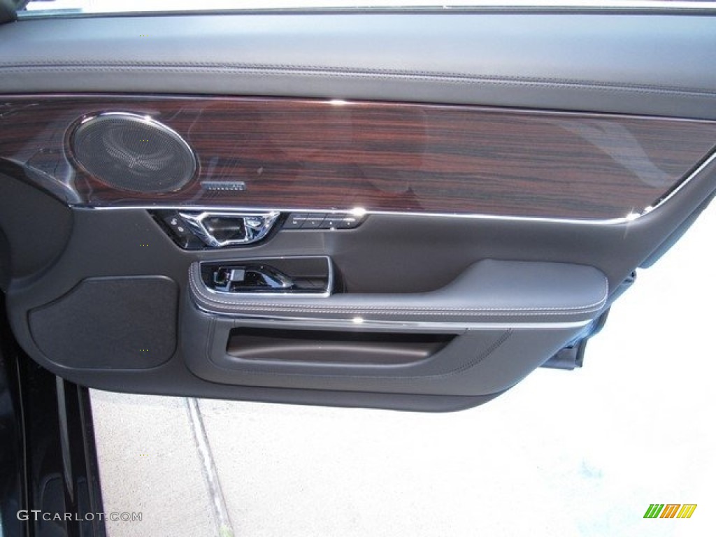 2019 Jaguar XJ XJL Portfolio Ebony Door Panel Photo #130820189