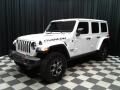 2019 Bright White Jeep Wrangler Unlimited Rubicon 4x4  photo #2