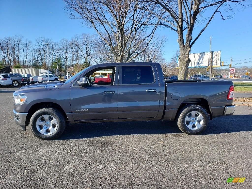 2019 1500 Big Horn Crew Cab 4x4 - Granite Crystal Metallic / Black/Diesel Gray photo #3