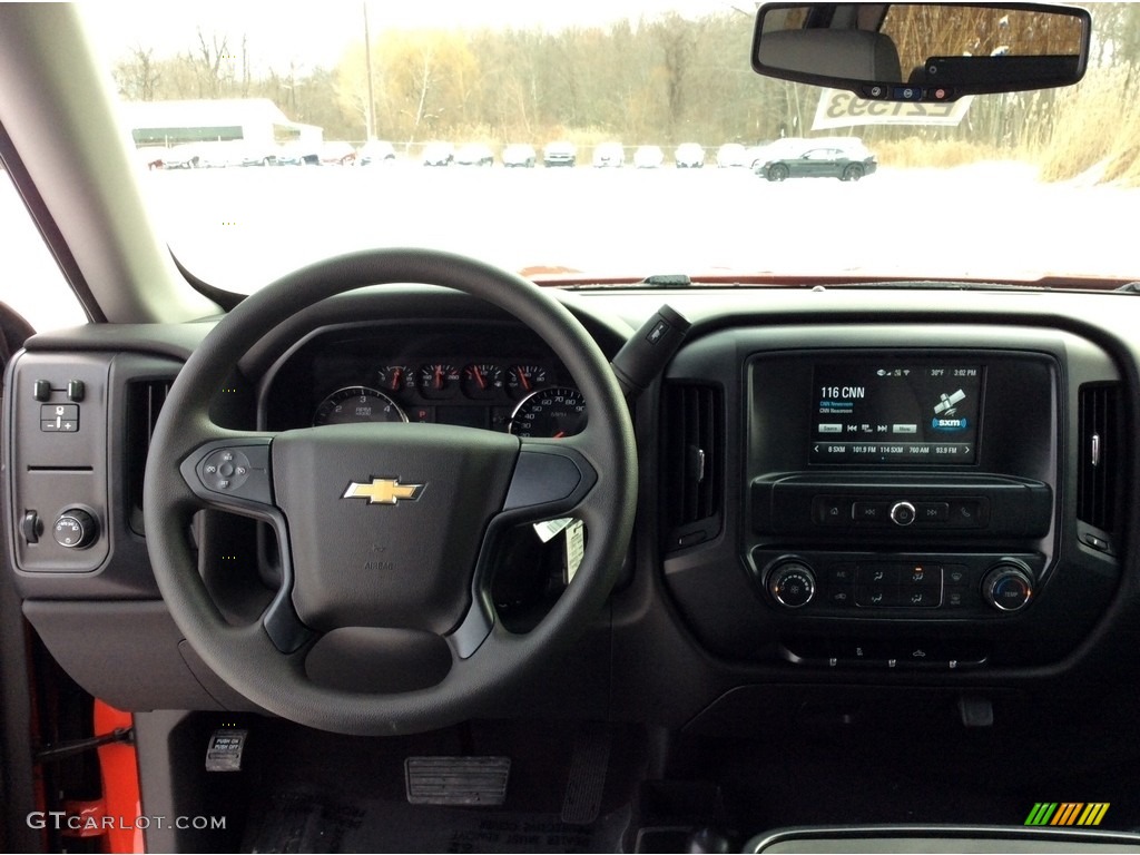 2018 Silverado 1500 Custom Crew Cab 4x4 - Red Hot / Dark Ash/Jet Black photo #12