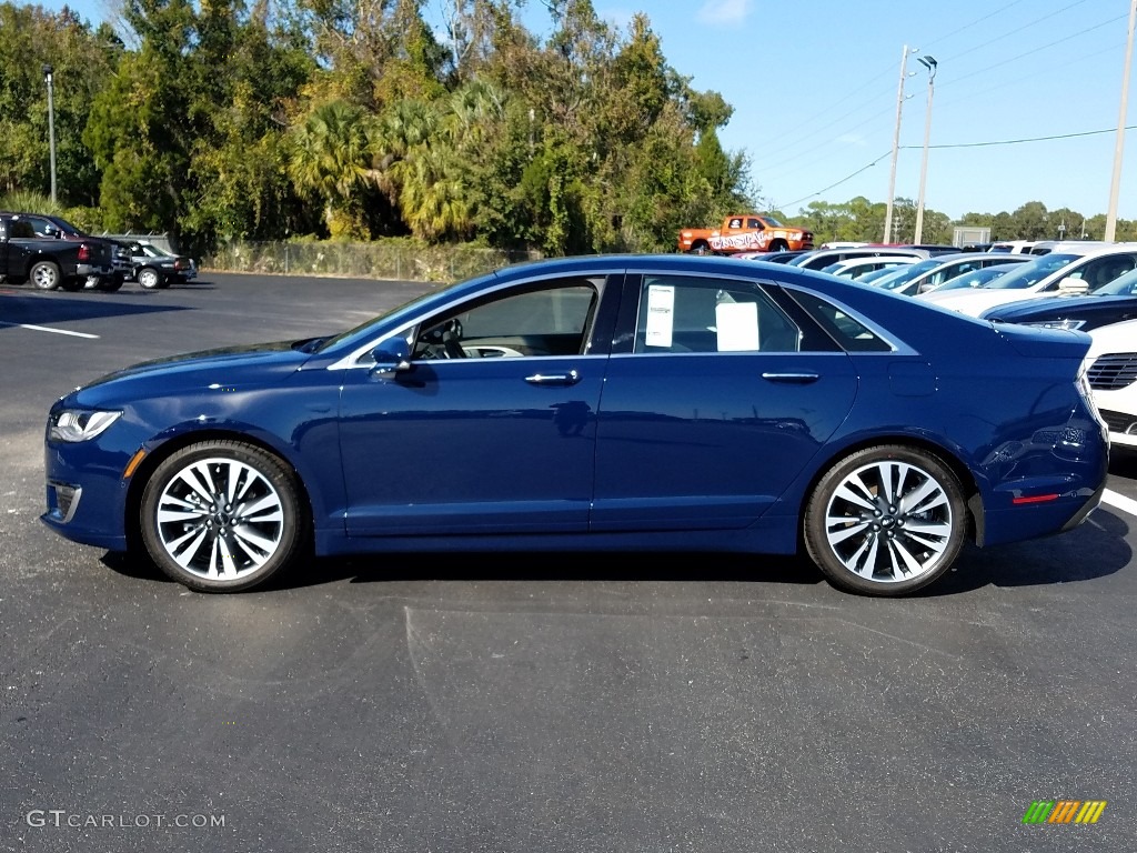 2019 MKZ Hybrid Reserve II - Rhapsody Blue / Cappuccino photo #2