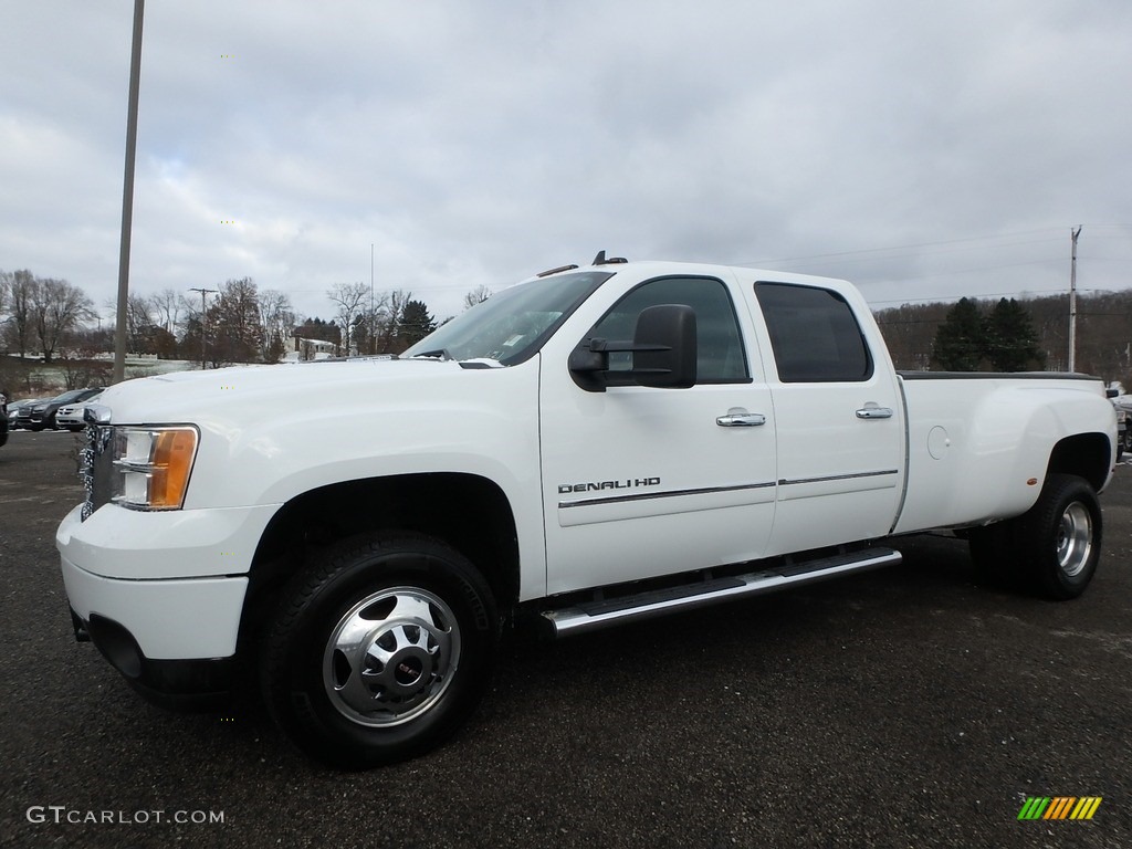 2011 Sierra 3500HD Denali Crew Cab 4x4 - Summit White / Ebony photo #1