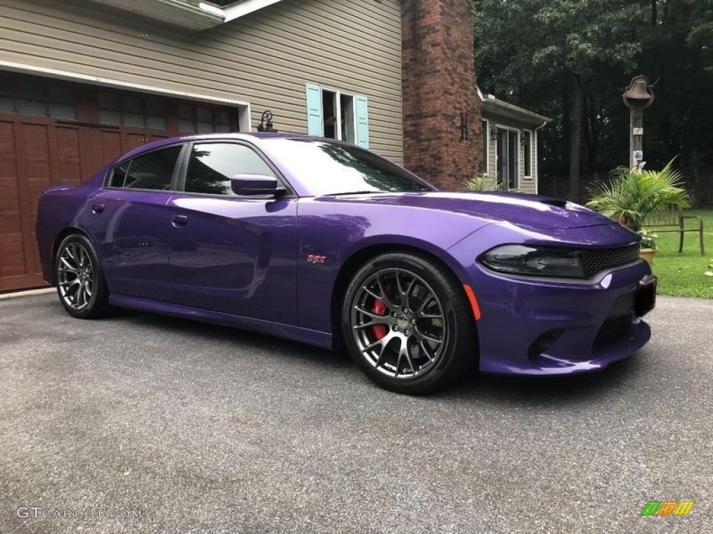 Plum Crazy Pearl 2016 Dodge Charger SRT 392 Exterior Photo #130828130