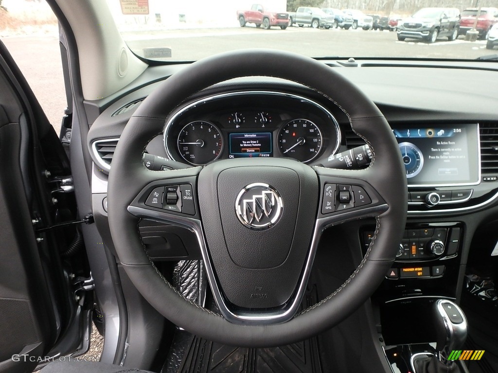 2019 Buick Encore Essence AWD Ebony Steering Wheel Photo #130829285