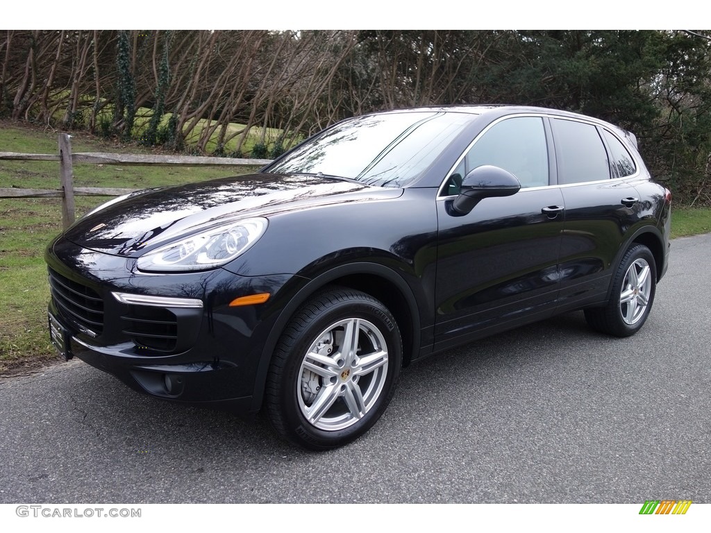 2016 Cayenne S - Moonlight Blue Metallic / Black/Luxor Beige photo #1