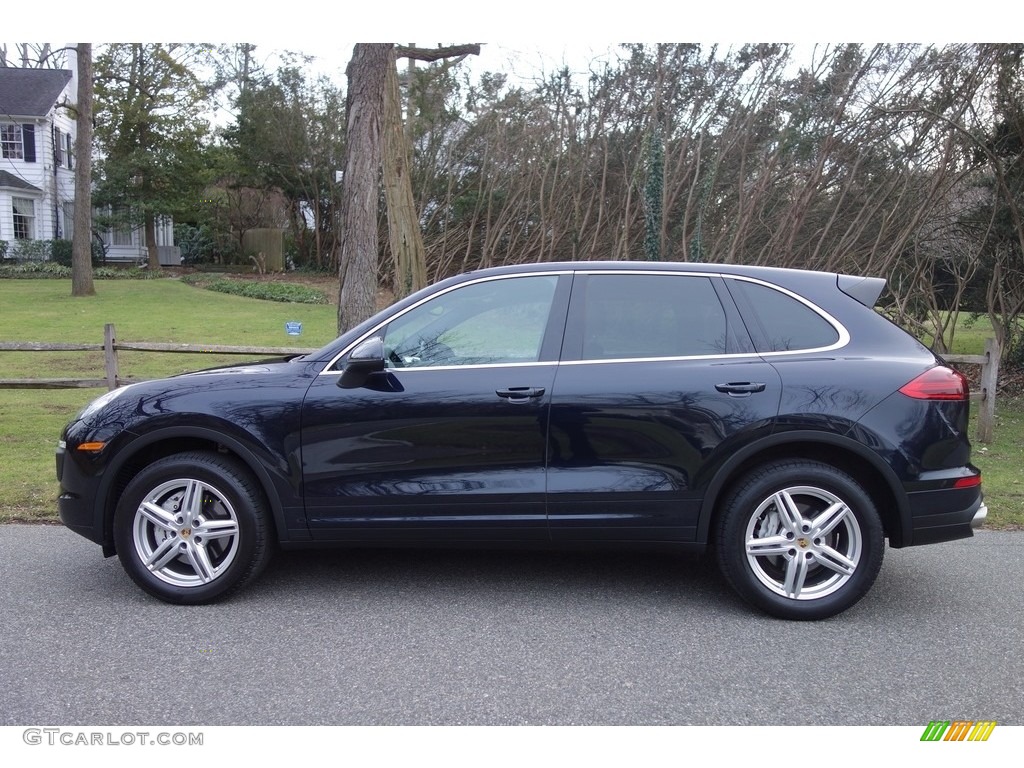 2016 Cayenne S - Moonlight Blue Metallic / Black/Luxor Beige photo #3