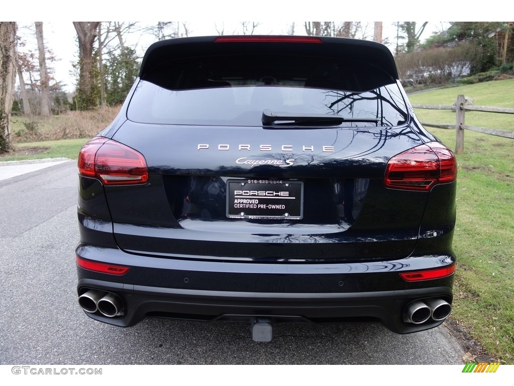 2016 Cayenne S - Moonlight Blue Metallic / Black/Luxor Beige photo #5