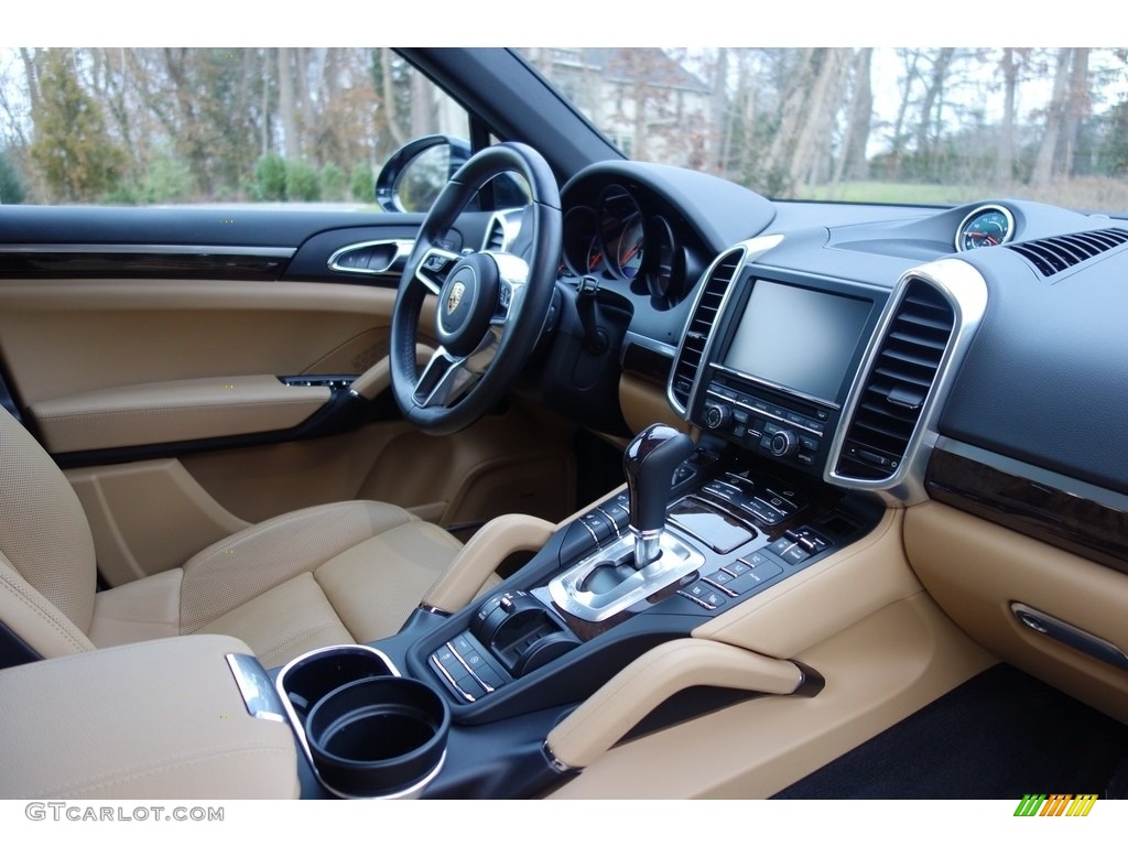 2016 Cayenne S - Moonlight Blue Metallic / Black/Luxor Beige photo #16