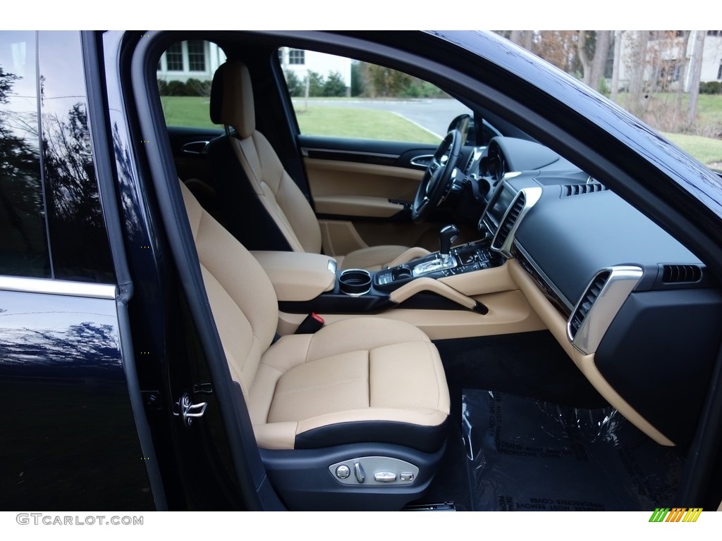 2016 Cayenne S - Moonlight Blue Metallic / Black/Luxor Beige photo #17