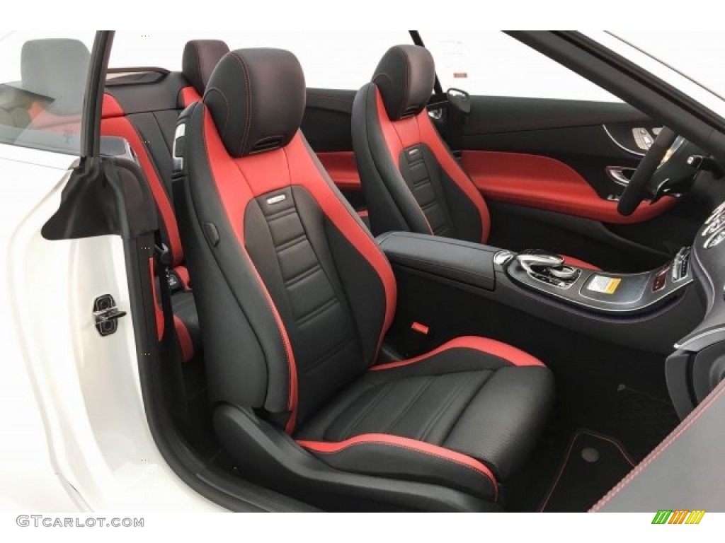 Black/Classic Red Interior 2019 Mercedes-Benz E 53 AMG 4Matic Cabriolet Photo #130831620