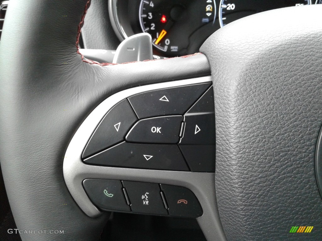 2019 Jeep Grand Cherokee Trailhawk 4x4 Ruby Red/Black Steering Wheel Photo #130832013