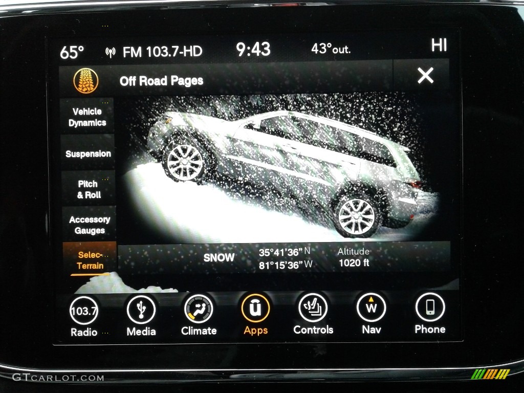2019 Jeep Grand Cherokee Trailhawk 4x4 Controls Photo #130832325