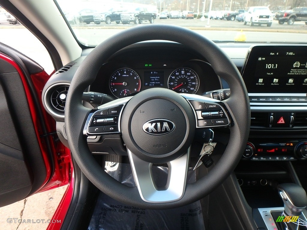 2019 Kia Forte LXS Black Steering Wheel Photo #130832694