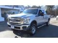 2016 Ingot Silver Metallic Ford F250 Super Duty XLT Crew Cab 4x4  photo #3