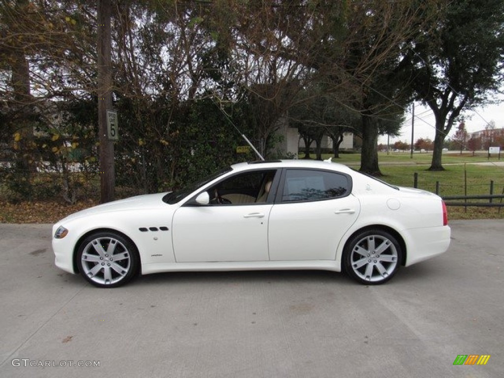 2012 Quattroporte S - Bianco Eldorado (White) / Pearl Beige photo #13