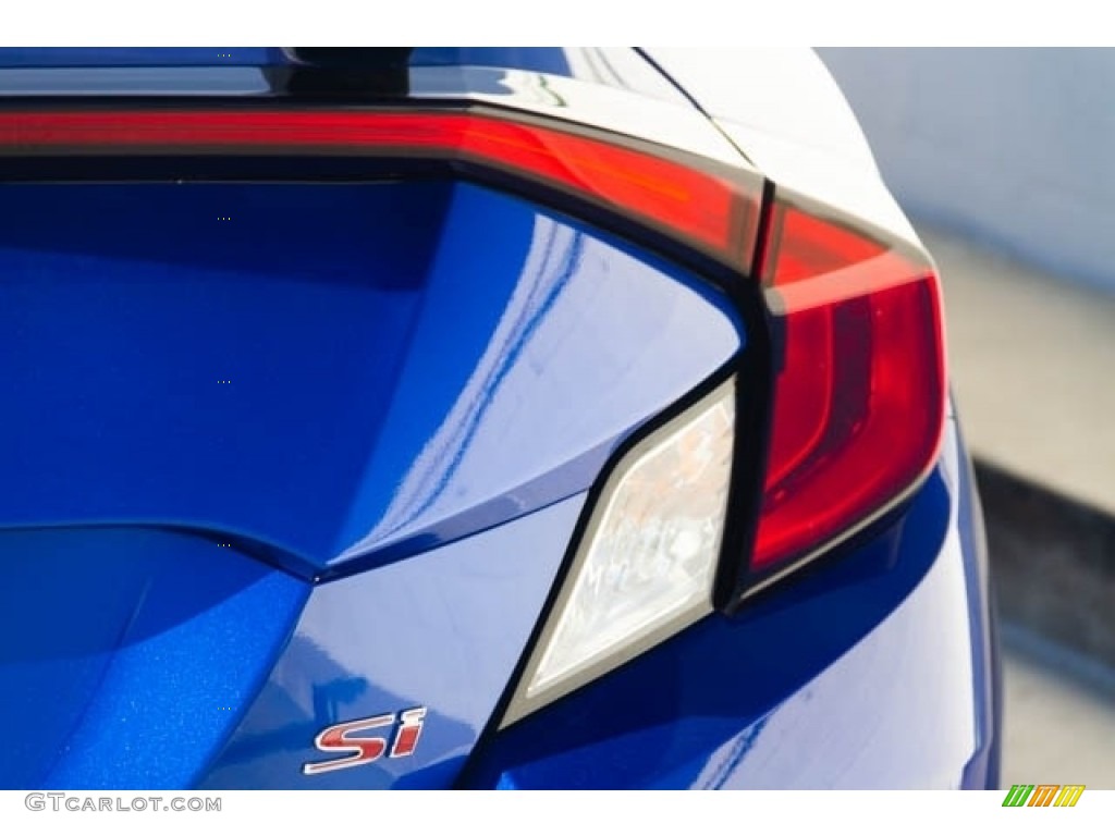 2019 Civic Si Coupe - Agean Blue Metallic / Black photo #8