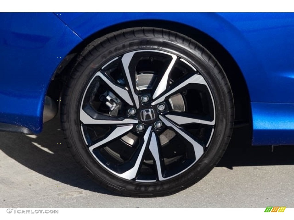2019 Civic Si Coupe - Agean Blue Metallic / Black photo #12