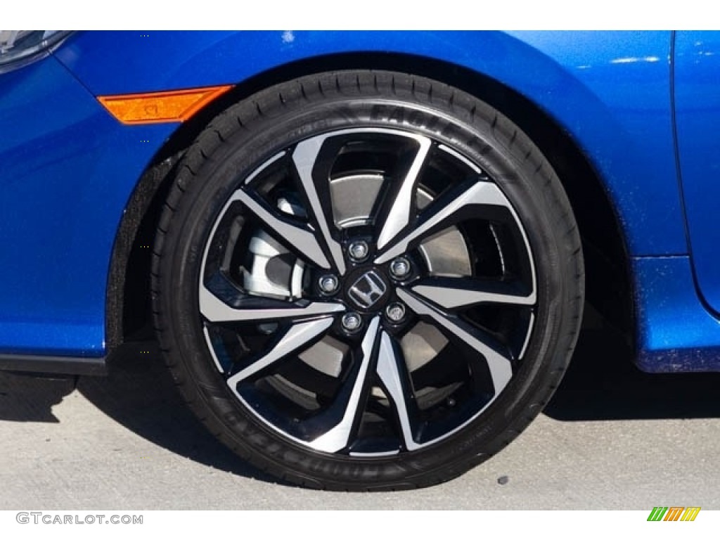 2019 Civic Si Coupe - Agean Blue Metallic / Black photo #15