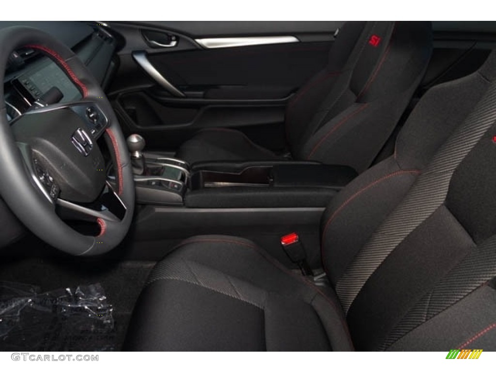 Black Interior 2019 Honda Civic Si Coupe Photo #130835466