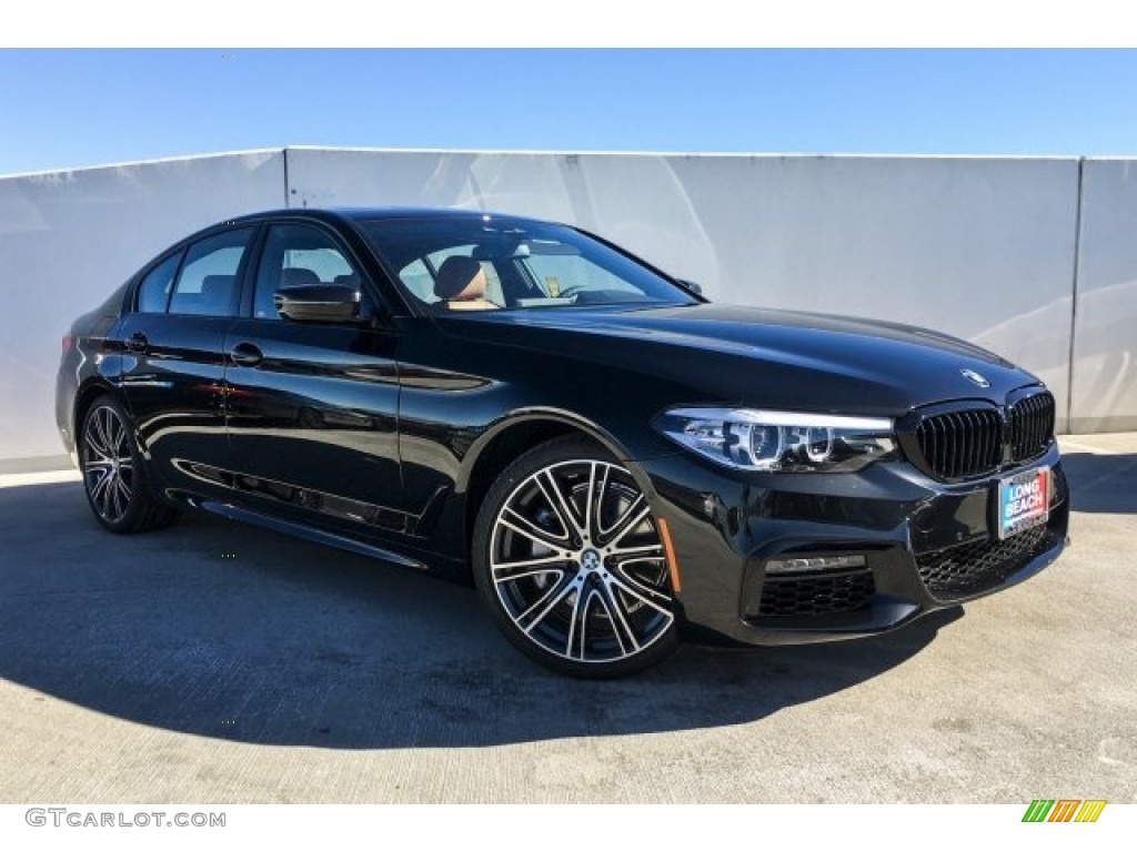 Black Sapphire Metallic 2019 BMW 5 Series 540i Sedan Exterior Photo #130835610