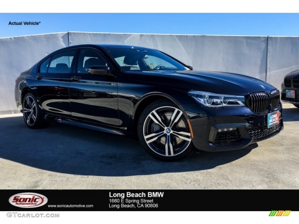 2019 7 Series 750i Sedan - Carbon Black Metallic / Black photo #1